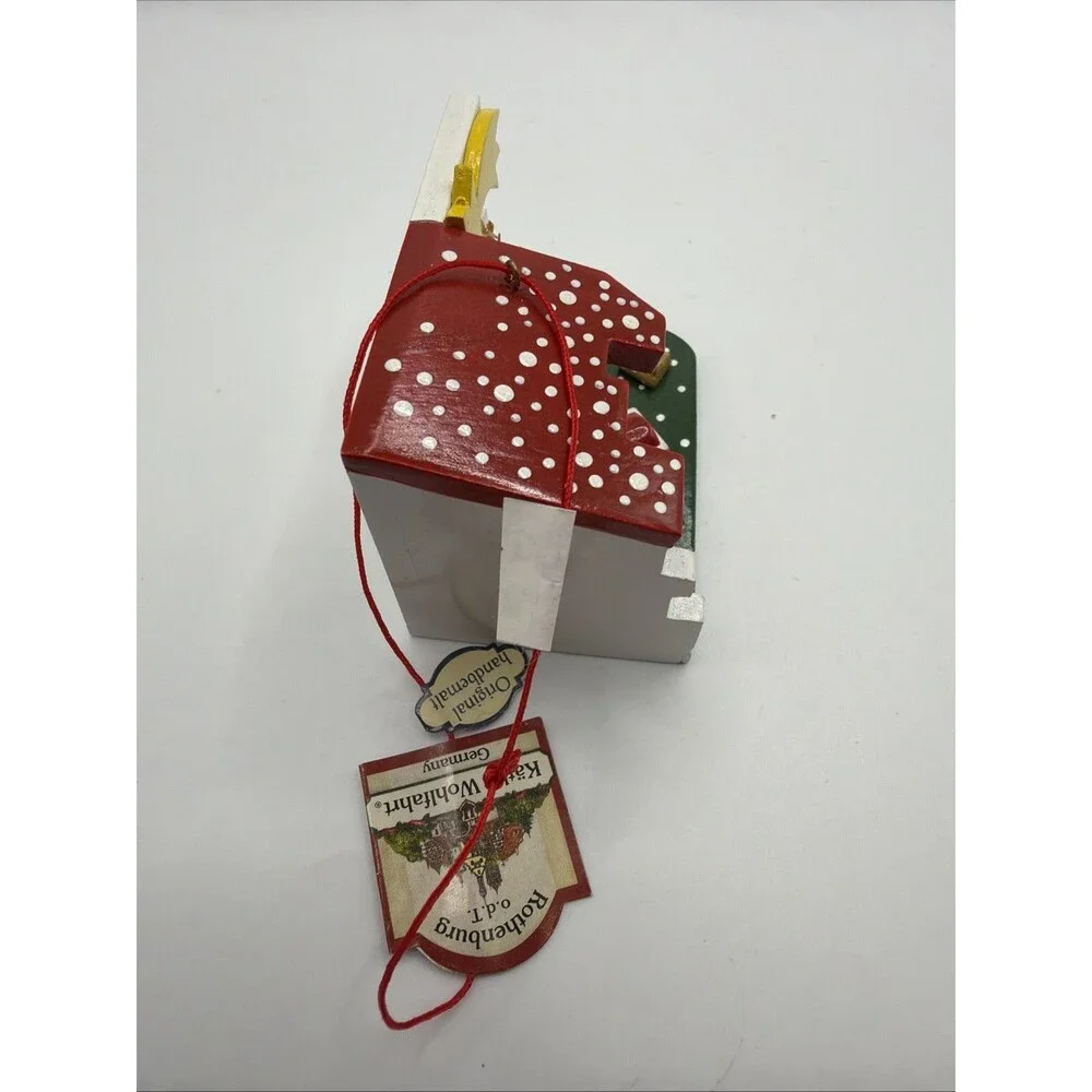 ROTHENBURG KATHE WOHLFAHRT HANDMADE WOODEN GERMAN Nativity CHRISTMAS ORNAMENT